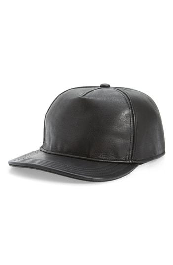 Men's Goorin Brothers Corner Pocket Leather Baseball Cap -