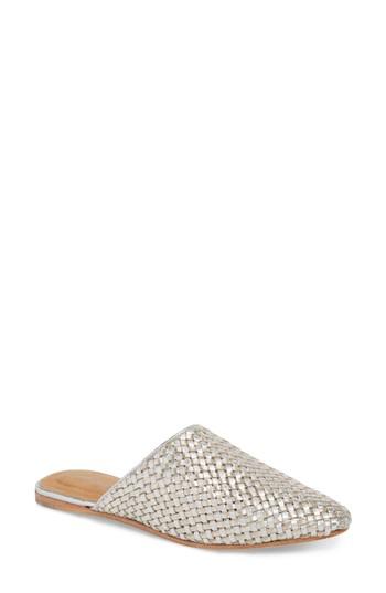 Women's Jeffrey Campbell Dashi Woven Mule .5 M - Metallic