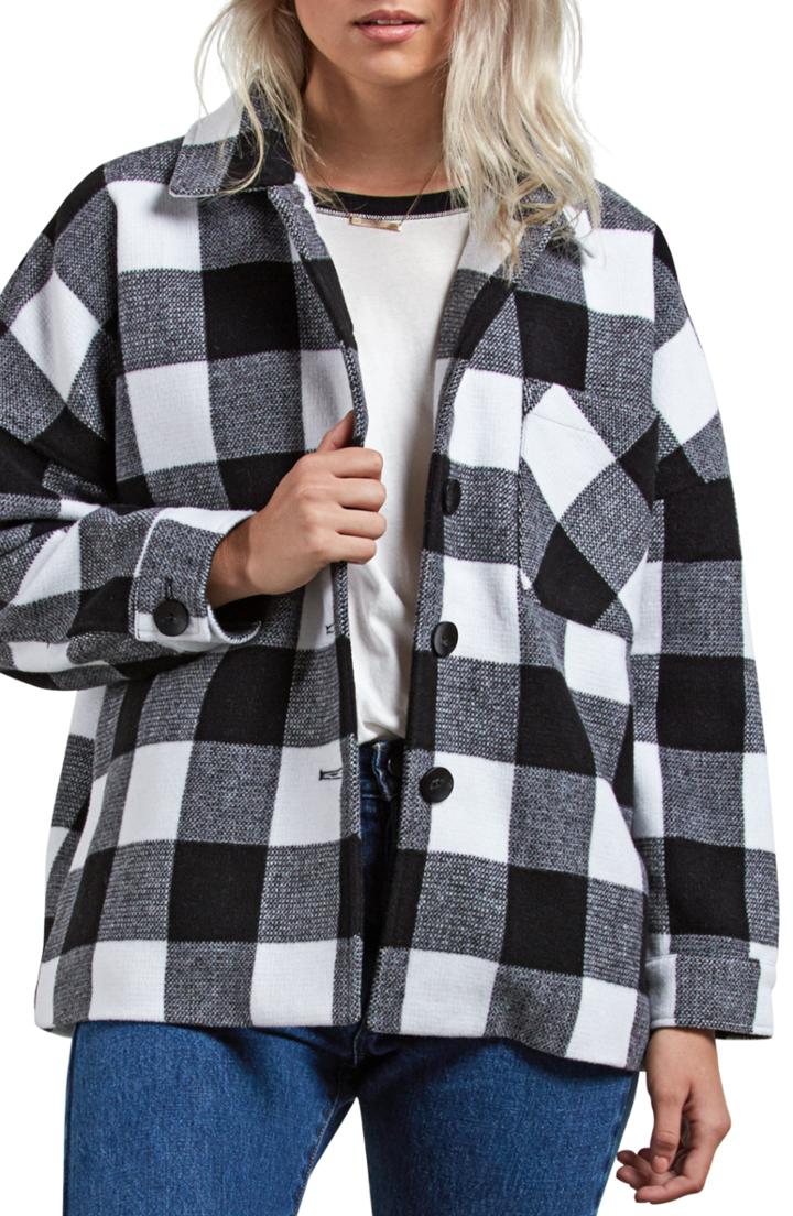 Women's Volcom Check U L8r Plaid Jacket