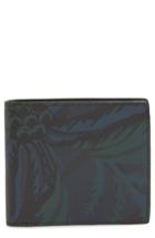 Men's Burberry Floral Leather Wallet -
