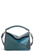 Loewe Medium Puzzle Calfskin Leather Shoulder Bag - Blue