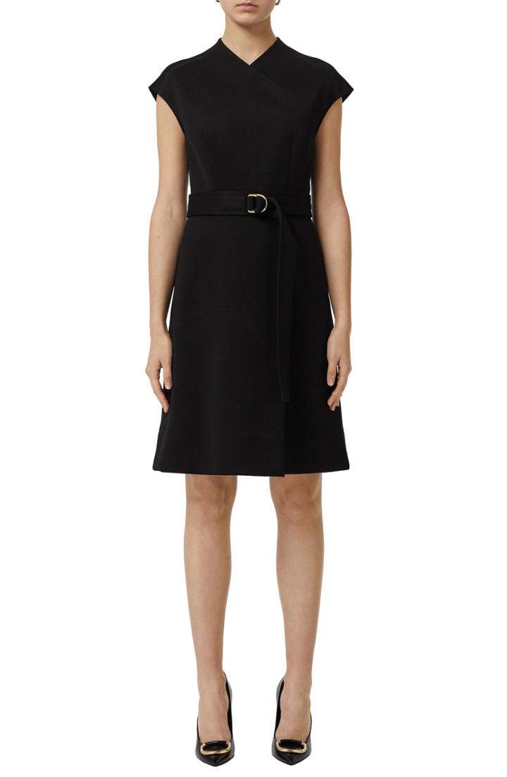 Women's Burberry Dulsie D-ring Detail Bonded Jersey Dress - Black