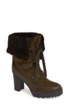 Women's See By Chloe Verena Shearling Cuff Bootie Us / 40eu - Green