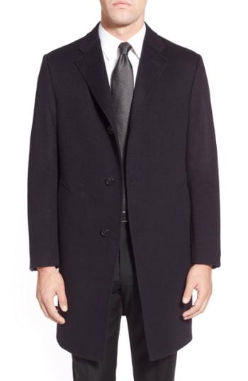 Men's Hickey Freeman Classic Fit Cashmere Topcoat