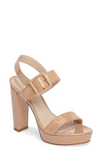 Women's Pelle Moda Paloma Platform Sandal M - Beige