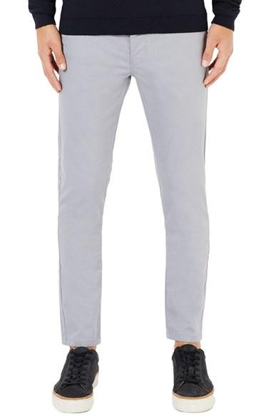 Men's Topman Stretch Skinny Fit Chinos X 32 - Grey