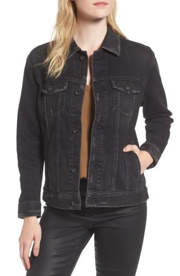 Women's Ag Nancy Distressed Denim Jacket