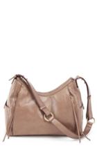 Hobo Horizon Leather Shoulder Bag - Grey