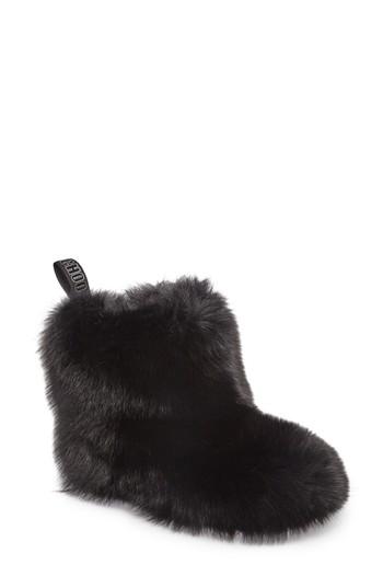 Women's Jimmy Choo Dalton Genuine Fox & Rabbit Fur Bootie .5us / 35.5eu - Black