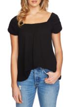 Women's 1.state Cinch Sleeve Top, Size - Black