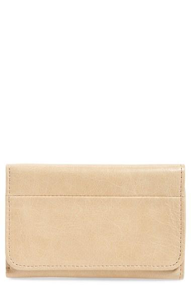 Women's Hobo 'jill' Trifold Wallet - Beige