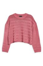 Women's Topshop Ottoman Crop Sweater Us (fits Like 0) - Pink