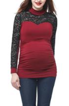 Women's Kimi And Kai Faye Maternity Top - Red