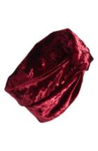 Tasha Velvet Turban Head Wrap, Size - Burgundy