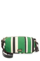 Frances Valentine Piper Stripe Canvas Crossbody Bag - Green