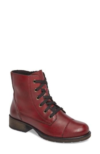 Women's Rieker Antistress Faith 10 Lace-up Boot Eu - Burgundy