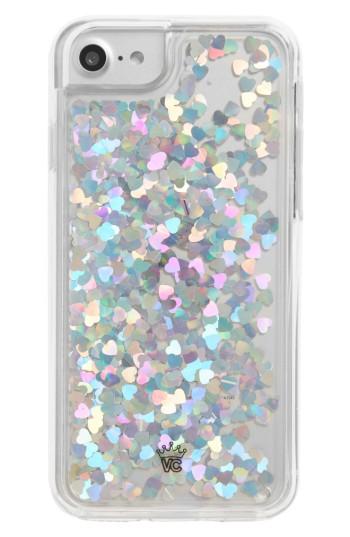 Velvet Caviar Holo Hearts Iphone 7 Case - Metallic