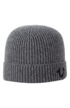 Men's True Religion Brand Jeans Rib Knit Cap - Metallic