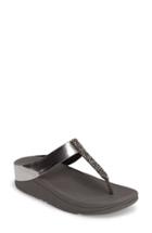 Women's Fitflop(tm) Fino Flip Flop Sandal M - Grey
