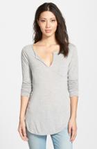 Women's Lamade Split Neck Tee - Grey