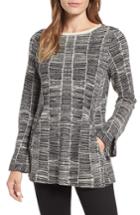 Women's Nic+zoe Symmetry Cotton Blend Sweater - Black