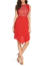 Women's Foxiedox Nealea Pleated Sheath Dress - Red