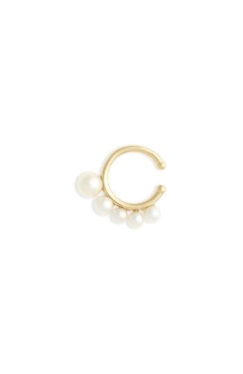 Women's Mizuki Sea Of Beauty Graduated Pearl Ear Cuff