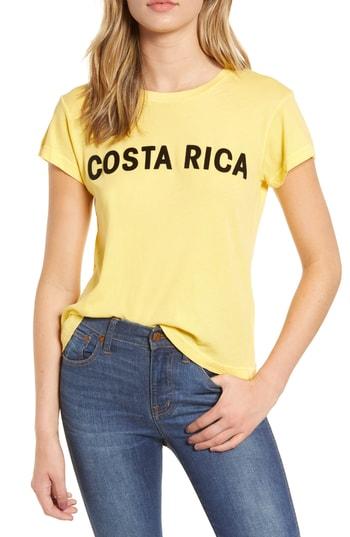 Women's Wildfox Costa Rica Tee - Yellow
