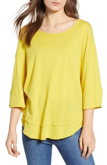 Women's Bp. Seam Detail Tee - Yellow