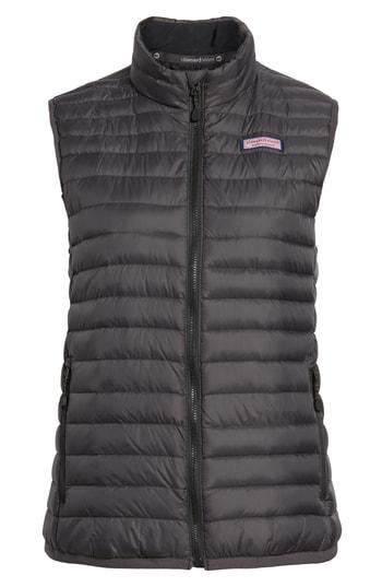 Women's Vineyard Vines Mountain Weekend Down Vest - Black