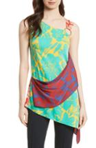 Women's Diane Von Furstenberg Asymmetrical Mixed Print Top