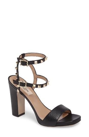 Women's Valentino Garavani Rockstud Ankle Strap Sandal
