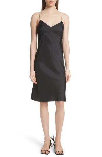 Women's Helmut Lang Compact Slipdress - Black