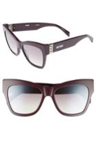 Women's Moschino 53mm Cat's Eye Sunglasses - Violet