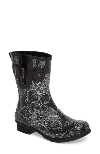 Women's Chooka Cora Mid Rain Boot M - Black