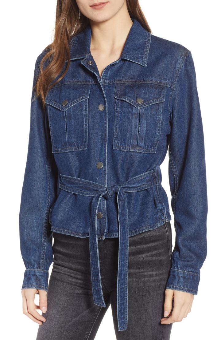 Women's Hudson Jeans Tie Front Top - Blue