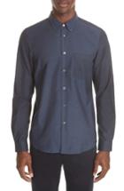 Men's Ps Paul Smith Mixed Print Sport Shirt - Blue