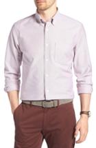 Men's 1901 Trim Fit Washed Oxford Shirt - Burgundy