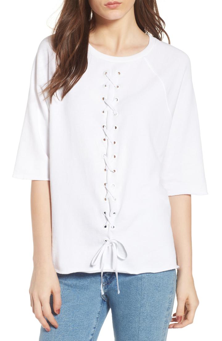 Women's South Parade Julie - Vertical Eyelets Terry Top