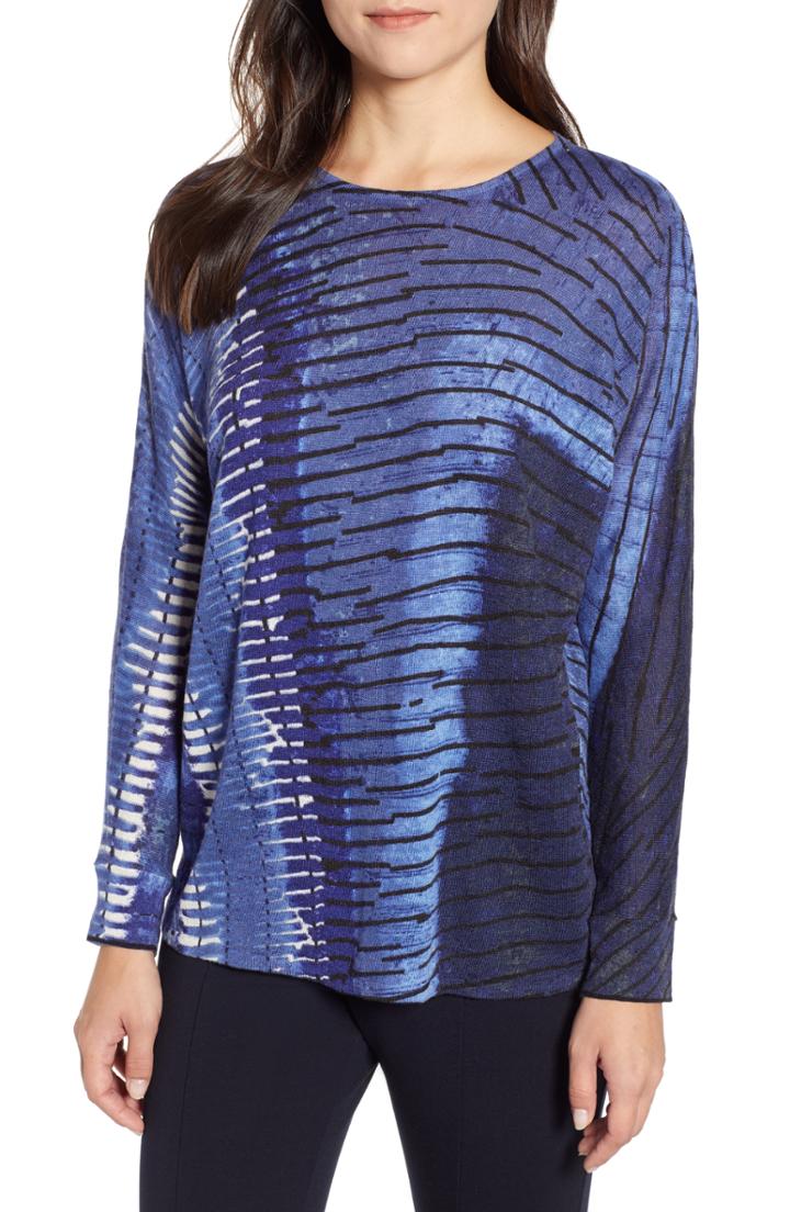 Women's Nic+zoe New Leaf Linen Blend Top - Purple