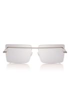 Women's Adam Selman X Le Specs Luxe The International 58mm Sunglasses - Silver/ Silver Mono