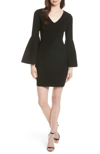 Women's Milly Swing Sleeve Knit Sheath Dress - Black