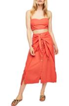 Women's Free People Sunny Sun Top & Skirt - Coral
