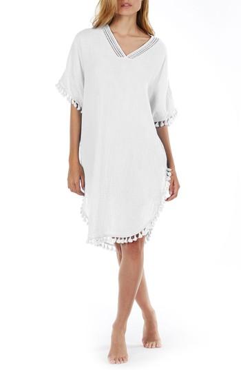 Women's Michael Stars Tassel Trim Cover-up Tunic - White