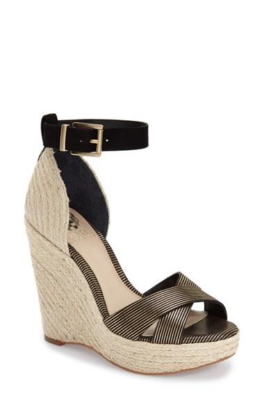 Women's Vince Camuto 'maurita' Sandal .5 M - Black