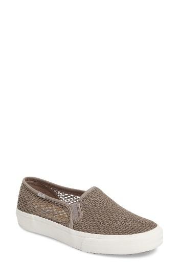 Women's Keds Double Decker Crochet Slip-on Sneaker .5 M - Beige