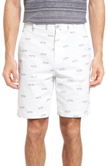 Men's Rodd & Gunn Lauriston Print Twill Shorts R - White