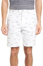 Men's Rodd & Gunn Lauriston Print Twill Shorts R - White