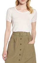 Women's Nordstrom Signature Silk Cashmere Crewneck Sweater - Ivory