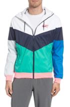 Men's Nike Windrunner Wind & Water Repellent Hooded Jacket, Size - White